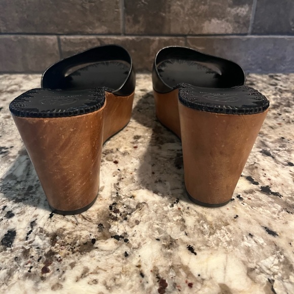 Tory Burch Patti Wedge - Black and Brown - Picture 6 of 6